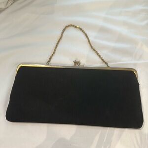 Black Vintage Clutch Bag